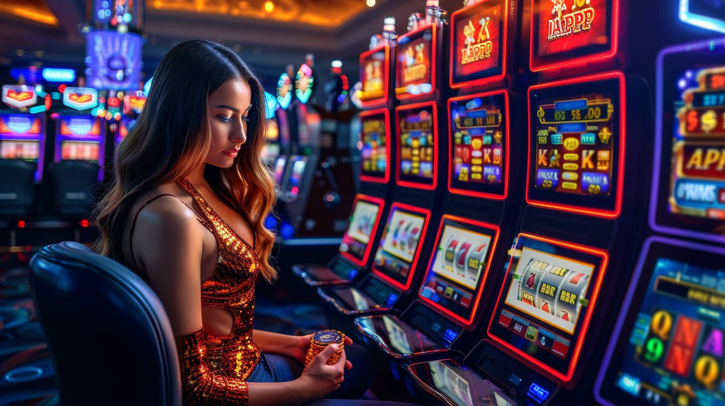 Seseorang sedang bermain slot online di perangkat mobile di platform kudaslot